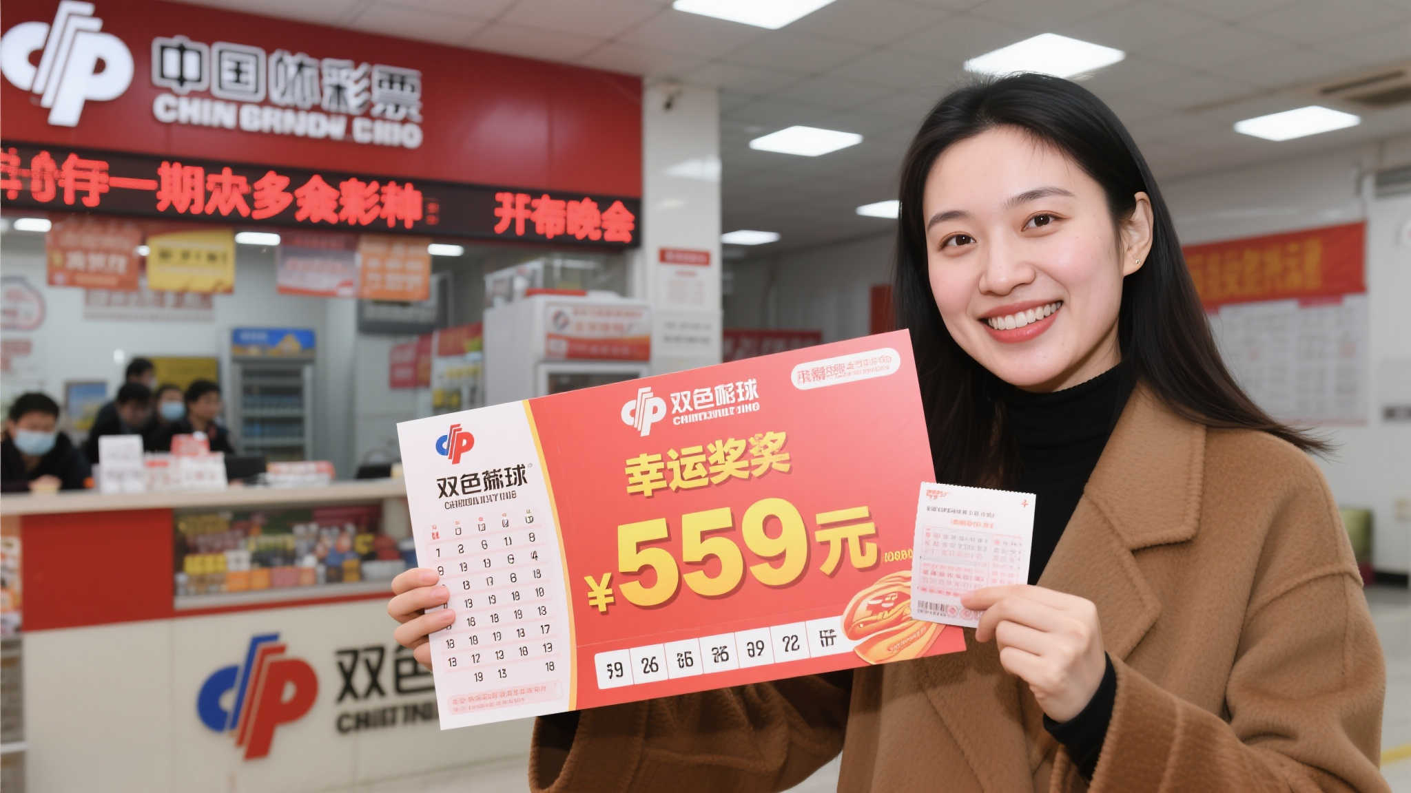 女子喜中双色球559万，反复核对难信真，激动彻夜未眠