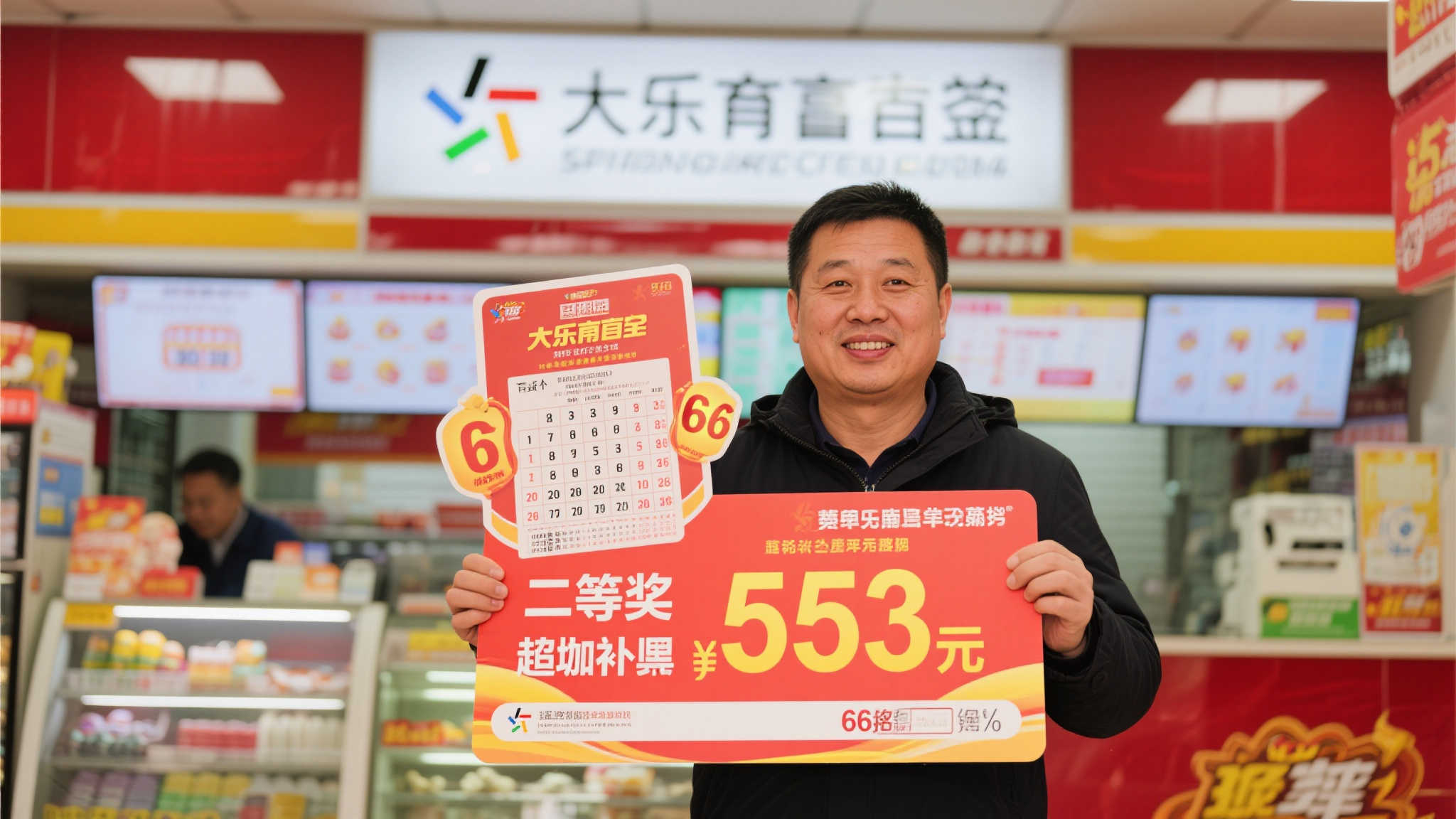 痛失5.94亿大乐透头奖 男子揽66倍追加二等奖553万 虽然与大乐透巨奖失之交臂,但这位彩民并未