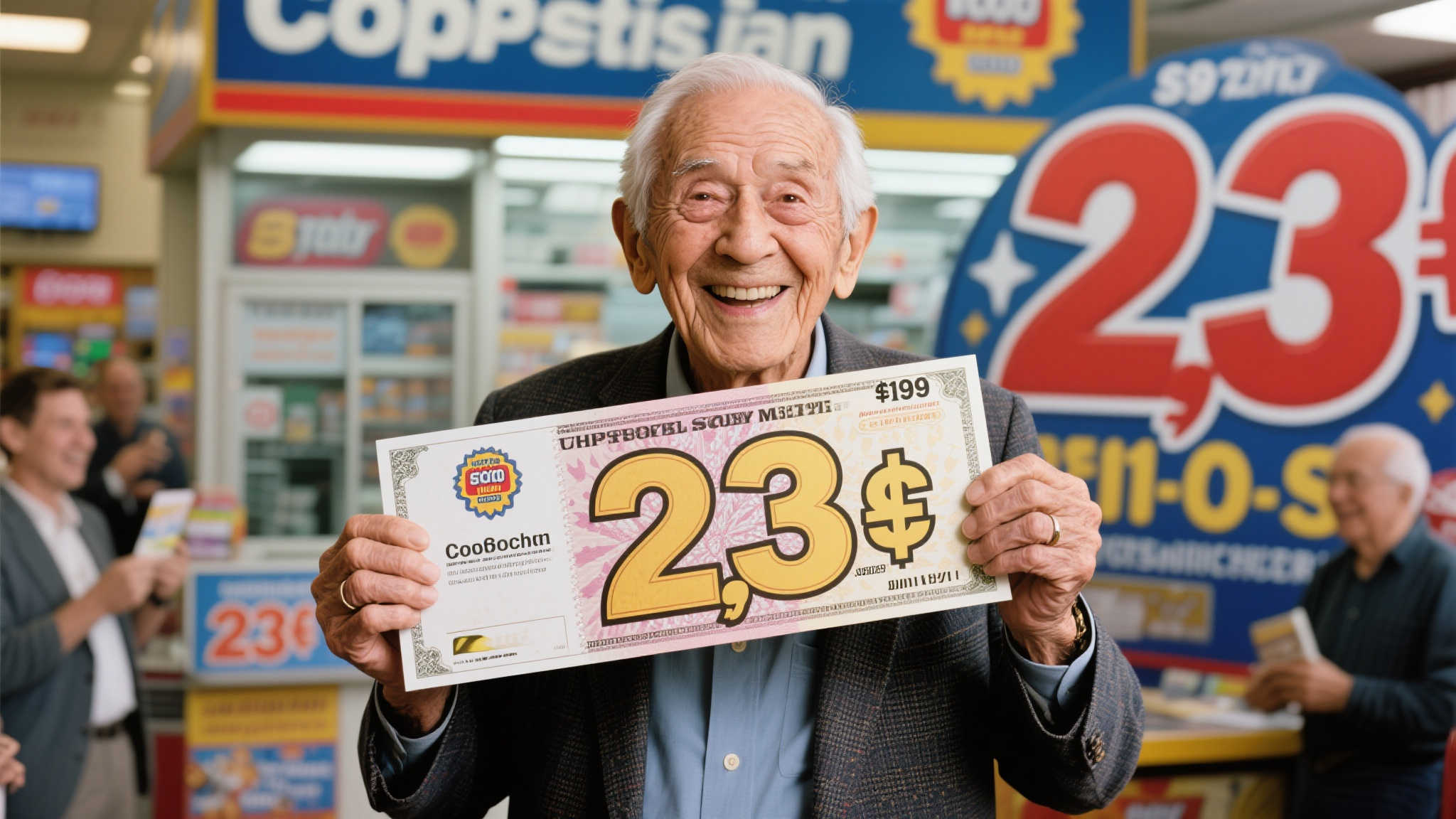 79岁老人喜中23亿彩票大奖,实得奖金揭晓 79岁老人喜中23亿彩票大奖,实得奖金揭晓