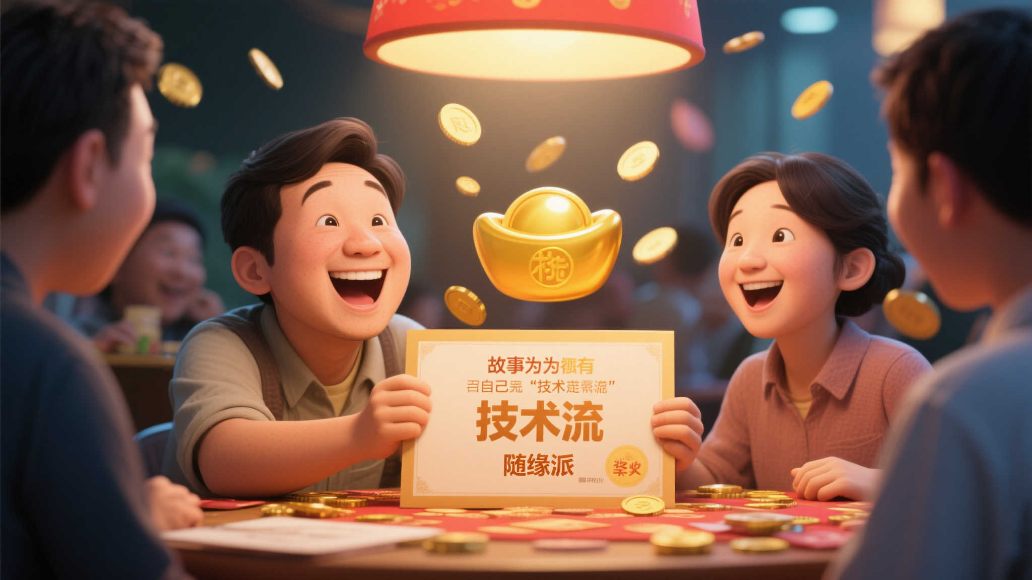 这个故事告诉我们，运气有时真的不挑人。无