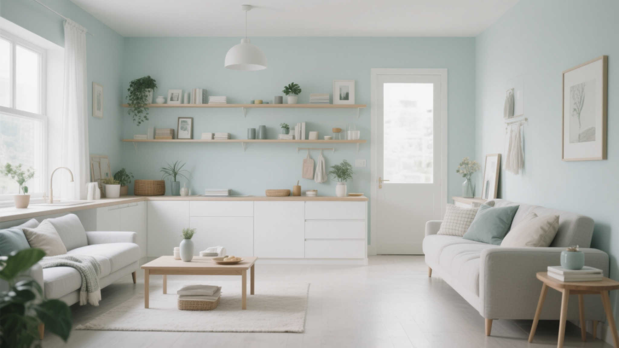 干净整洁带来视觉舒适
干净有序的居家空